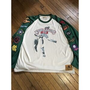 Negro League Jersey Logo Tee Long Sleeve By Bornagain Goods XXL
